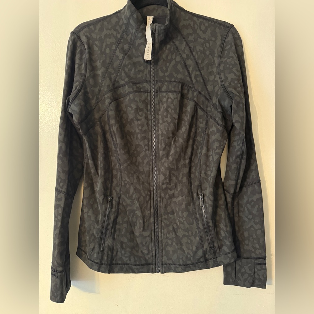 Lululemon Athletica Gray-Olive Green Camo Define Jacket